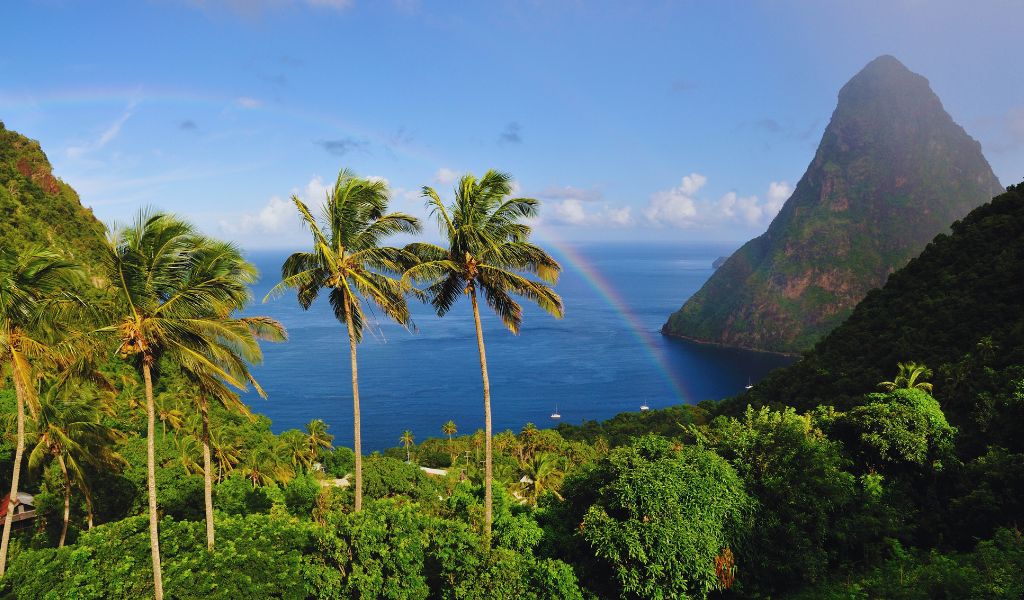 st. lucia island in the caribbean